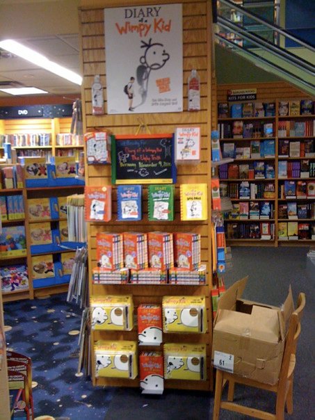 Diary of a Wimpy Kid display Diary of a Wimpy Kid display
