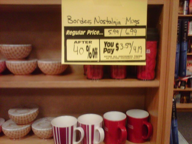 Borders nostalgia mug Borders nostalgia mug