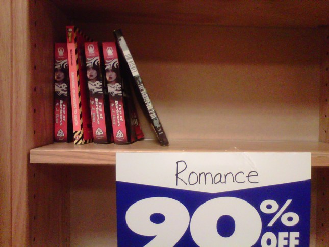 Romance section Romance section