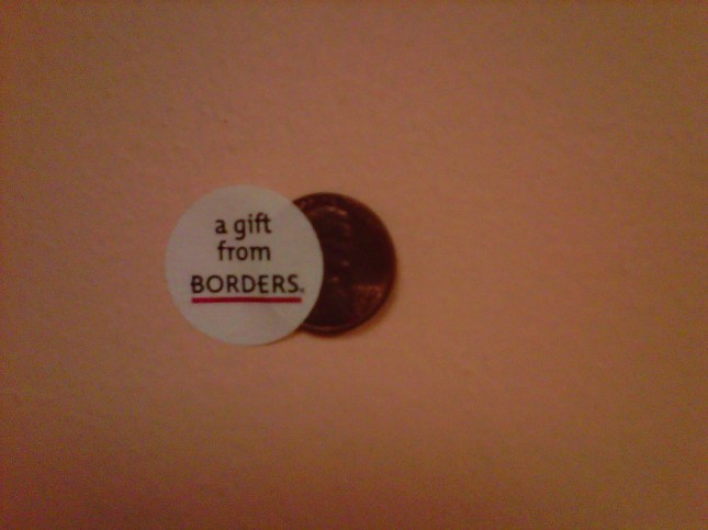 Gift from Borders Gift from Borders