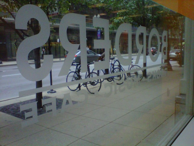 Window decal backward Window decal backward